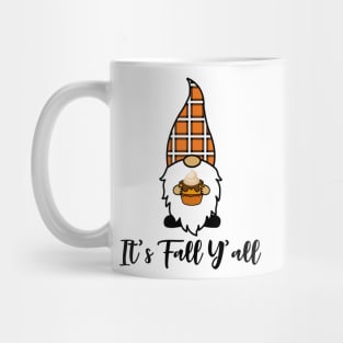 It's Fall Y'all Cute Gnomes Pumpkin Spice Season Mug